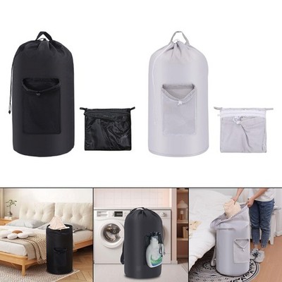Rucksack-Wäschesack, reisefreundlich, für Waschsalon, Studentenwohnheim,
