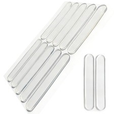 50 PCS Door Silencer Long Strip Self-Adhesive Clear Rubber Cabinet Bumpers Noise