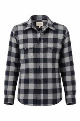 CURRENT/ELLIOTT The Perfect Shirt Charcoal Road Trip Plaid Size 1 NWT $228