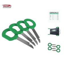 Radio Removal Tool Set for Volkswagen, Audi, and Mercedes Vehicles - 4 Pack