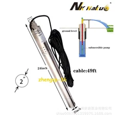 Deep well pump submersible pump electric stainless steel vertical screw pump