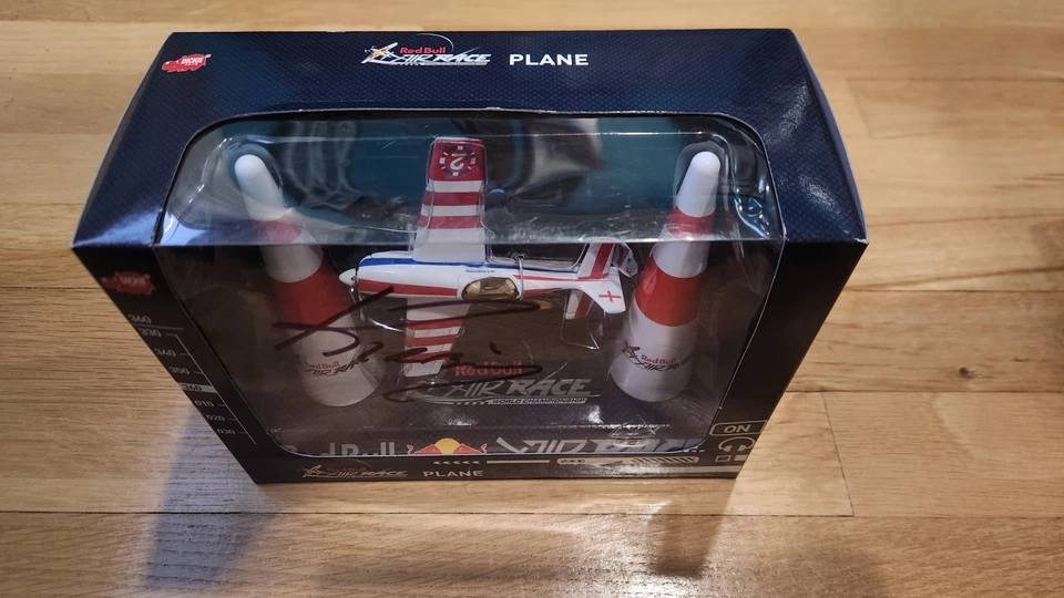 Dickie Red Bull Air Race AUTOGRAPHED Kirby Chambliss Diecast  Model Airplane - Image 2 of 4