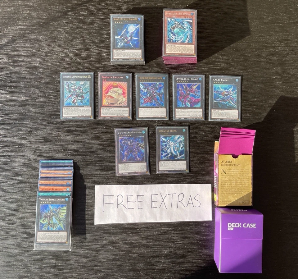 Shark Playable Deck Collection + Extras Yugioh ZEXAL Toadally N.As.h Knight Cxyz - Image 3 of 4