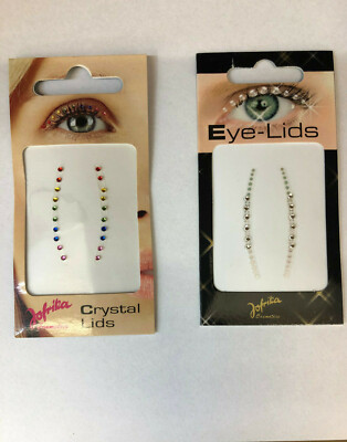 Jofrika Cosmetics Crystal Lids Augenlid Glitter Bunt Weiß Selbstklebend