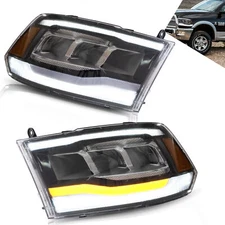 VLAND LED Headlights For 09-18 Dodge RAM 1500 2500 3500 Classic 19-21 Sequential