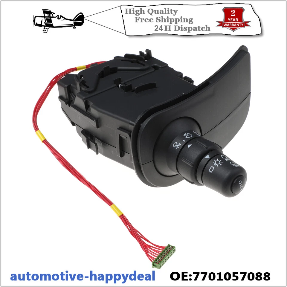 INDICATOR STALK HEADLIGHT SWITCH HEADLAMP FOR RENAULT CLIO MK3, KANGOO, MODUS - Image 3 of 4