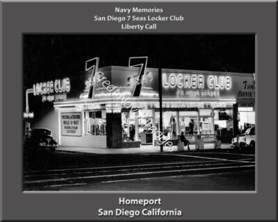 Seven Seas Locker Club San Diego Liberty Call NAVY
