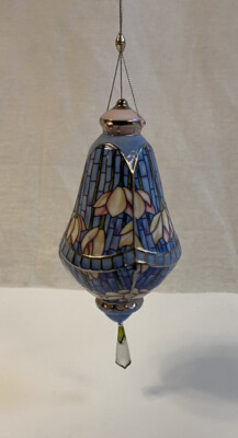 Bradford Editions Louis Tiffany Lotus Blossom Christmas Ornament