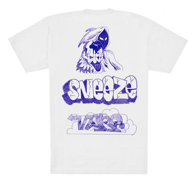 VIRGIL ABLOH X SNEEZE No 50 T-shirt Photo by Kenneth Cappello In 