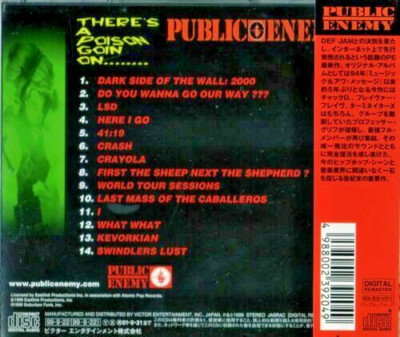 PUBLIC ENEMY There's A Poison Goin On.CD Japan 1999 Atomic Pop