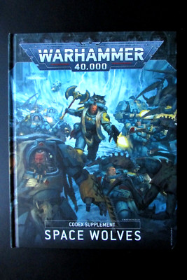 OOP Citadel / Warhammer 40k Space Wolves Codex Supplement Hardcover Buch