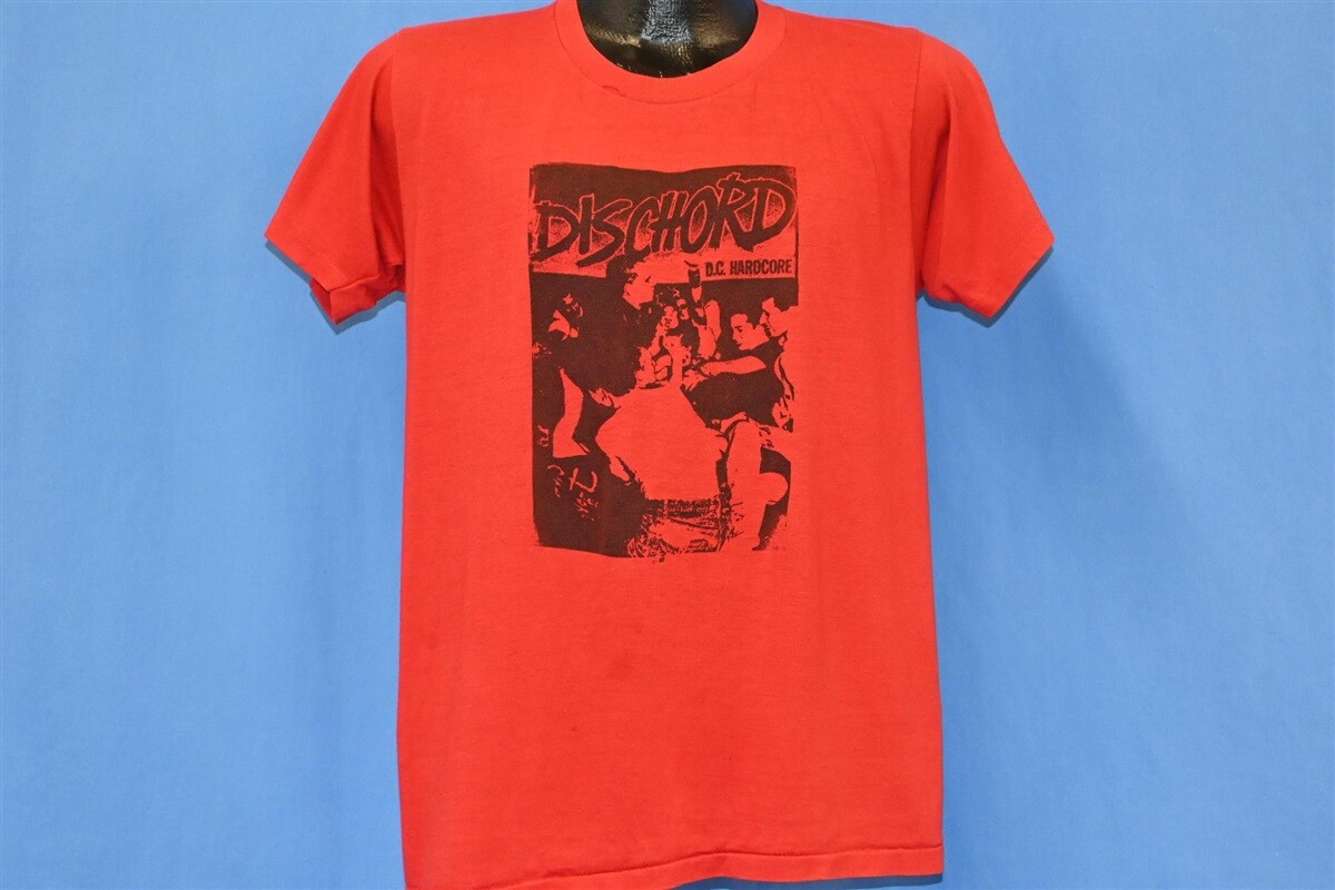 vtg 80s DISCHORD RECORDS D.C. HARDCORE PUNK RED ORIGINAL vtg 80s DISCHORD RECORDS D.C. HARDCORE PUNK RED ORIGINAL