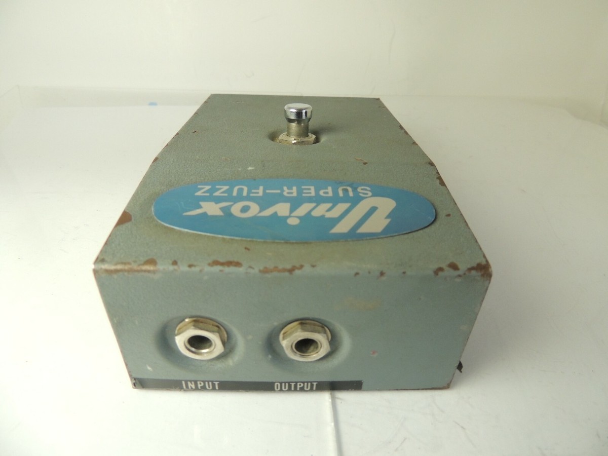 Vintage Univox Super Fuzz Effects Pedal Original Grey Box Vintage Univox Super Fuzz Effects Pedal Original Grey Box