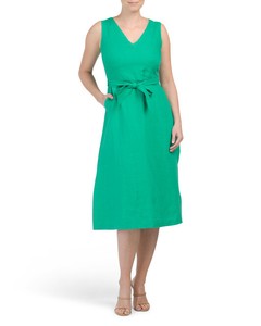 nicole miller linen dress