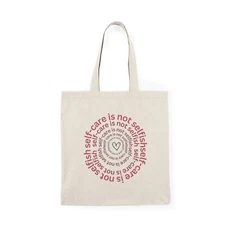 Mak's Apparel 'Self-care is not selfish/My sun will shine' Natural Tote Bag