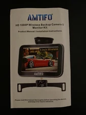 Backup Camera Wireless Car Rear View HD Parking System + 5" Monitor