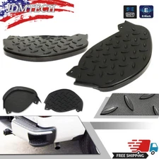 Bumper Step Pad Kit For 2014-18 Chevrolet Silverado 1500 Black With Corner Step