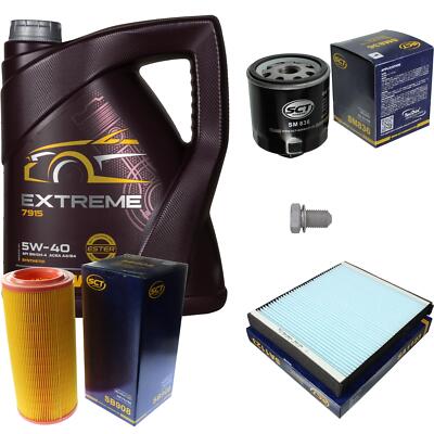 SCT Inspektionspaket 5 L MANNOL Extreme 5W-40 für Audi A2 8Z0 1.4 1.6 FSI