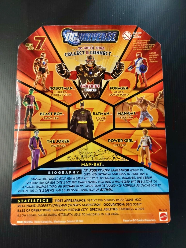 Figura de acción DC Universe Classics Wave 10 Imperiex Baf series: Man-Bat Foto 3 de 3