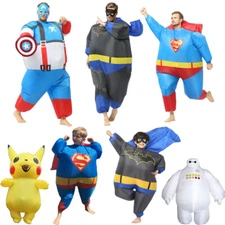Superman Inflatable Costume Captain America Batman Cosplay Superhero Costume