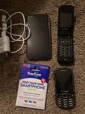 Lot Of Old Flip Phones LG, Samsung, Android, Charge Cord, Sim read  