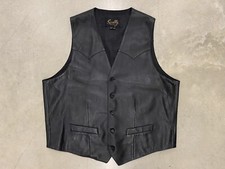 Scully Leather Vest Black Size 46