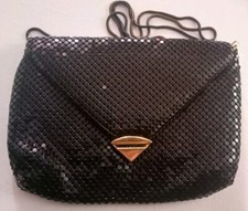 Shinny Black Metal Evening Bag