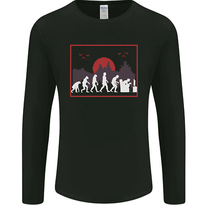 Evolution of a Gamer Gaming Videospiele Herren Langarmshirt