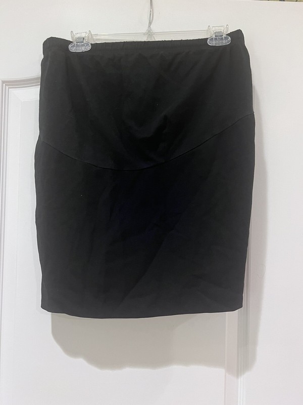 mimi martenity adjustable waste mini skirt black size small