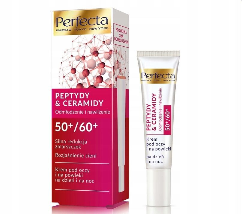 Perfecta Peptides & Ceramides 50+ /60+ Eye cream Strong Wrinkle reduction,15ml