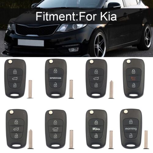 Key Car Key Shell Remote Key Case Key Fob Cover For Kia Picanto Sportage K5 - Picture 1 of 19