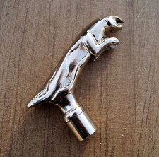Brass Handle Jaguar Head Style Handle For Walking Stick Cane Top Topper Vintage