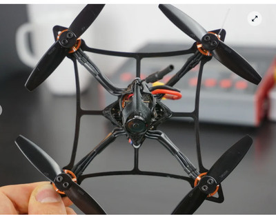 BLACK Microblivion Toothpick 2 Inch 3D Printed FPVDrone Frame by DaveFPV (1 PCS)