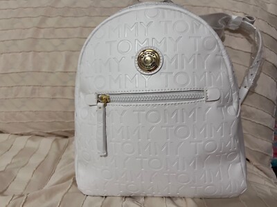 Tommy Hilfiger Women\'s White Backpack tommy-hilfiger-textured-stripe  main image 3