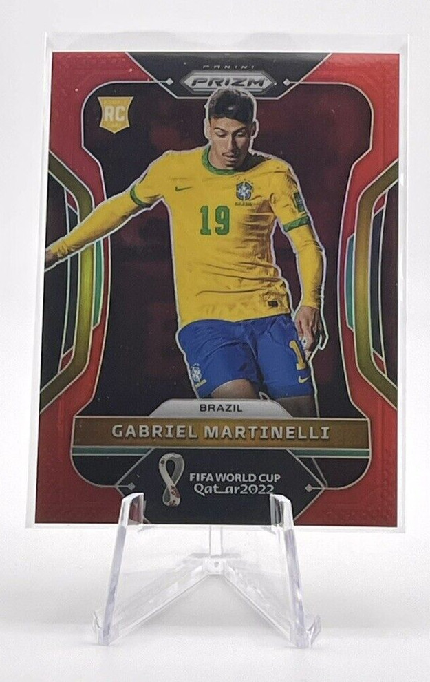 Gabriel Martinelli 2022 Panini Prizm World Cup Red /399 Rookie #29 Brazil