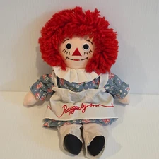 Vintage Raggedy Ann Doll Small Apron Applause 1991 with Heart MARK 12 in