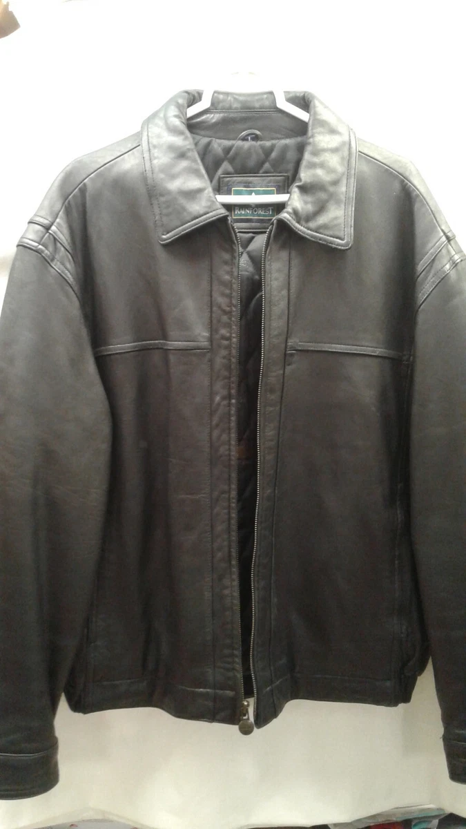 Rainforest men's leather best sale jackets