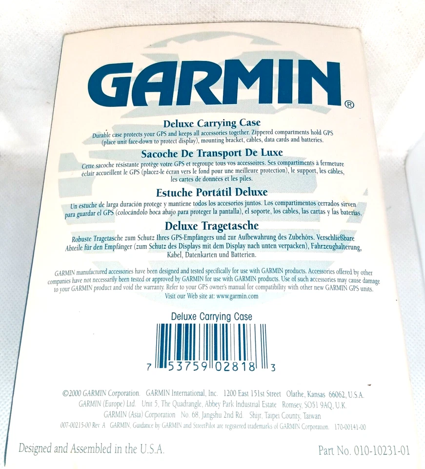 Garmin Deluxe Carrying Case Bag 010-10231-01 NEW NOS - Image 3 of 4