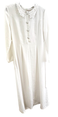 LDS Mormon Long White Temple Dress by California Dynasty Sz S