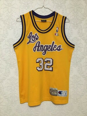 NBA LOS ANGELES LAKERS MAGIC JOHNSON #32 BASKETBALL JERSEY