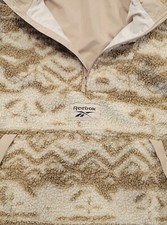 Reebok Mens Reversible Half Zip Sweater Winter Escape Fleece