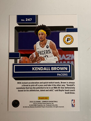 2022-23 Donruss KENDALL BROWN GREEN HOLO LASER Rated Rookie #247