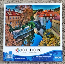 Autumn on Mala Strana MEGA Click 1000 Piece Jigsaw Puzzle Complete