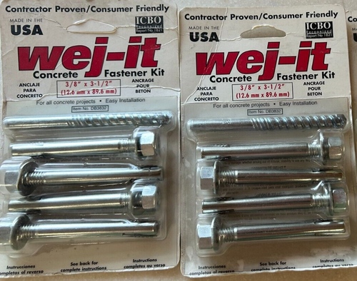Wej-IT 1/4 x 2-1/4 Flat Head Sleeve Anchor - $20.10 per 100 pieces Wej-IT 1/4 x 2-1/4 Flat Head Sleeve Anchor - $20.10 per 100 pieces