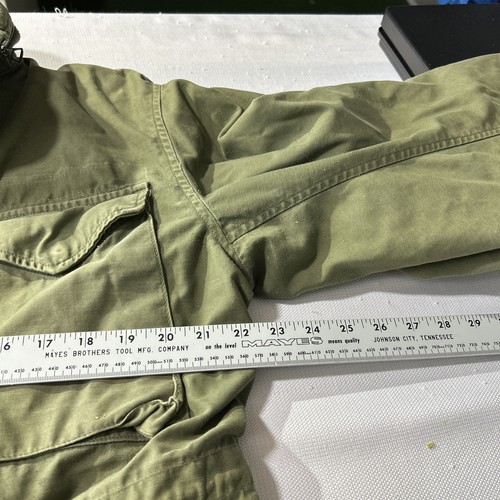 Abrigo Chaqueta de Campo Vintage M-65 Ejército de Estados Unidos OG-107 Militar Vietnam Mediano Corto? - Imagen 11 de 17
