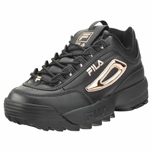 fila trainers black and gold