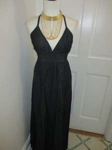 black halter top maxi dress