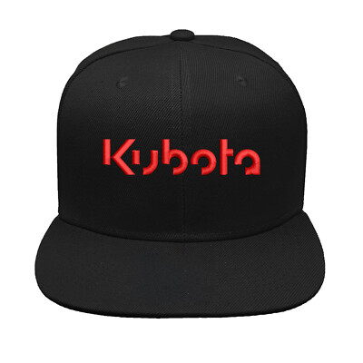QTY KUBOTA Tractor FLEXFIT Black Embroidered Baseball Hat Cap