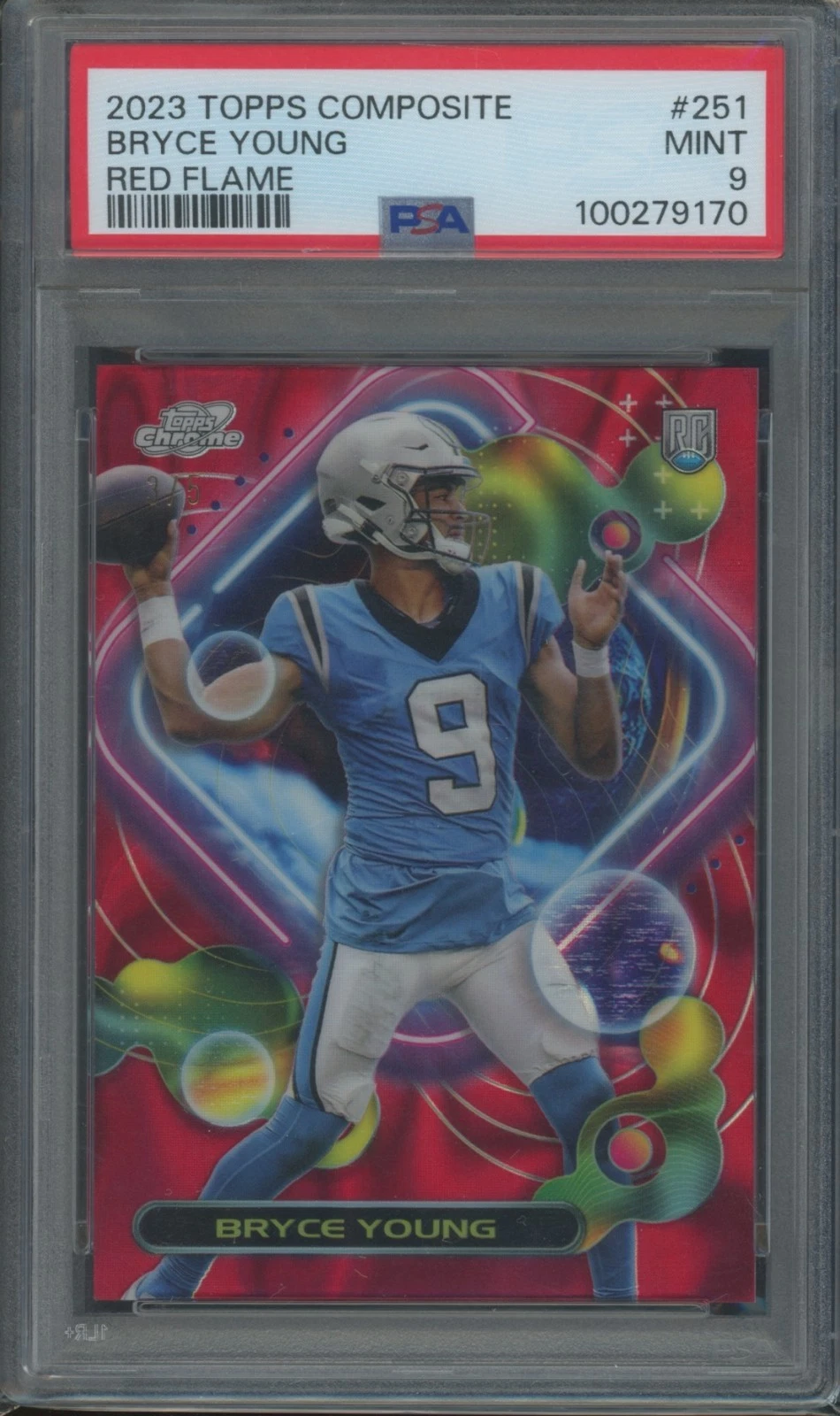 Bryce Young Topps Composite #251 Red Flame