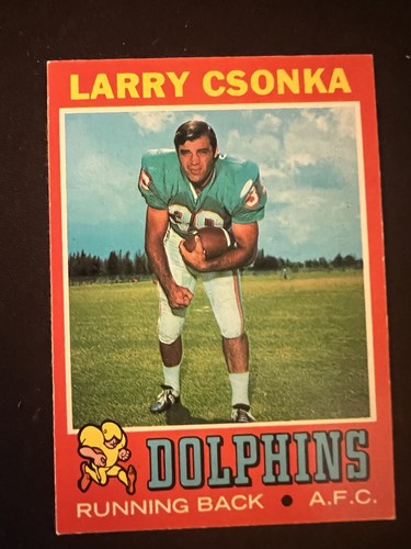 Larry Csonka #45 1971 Topps card
